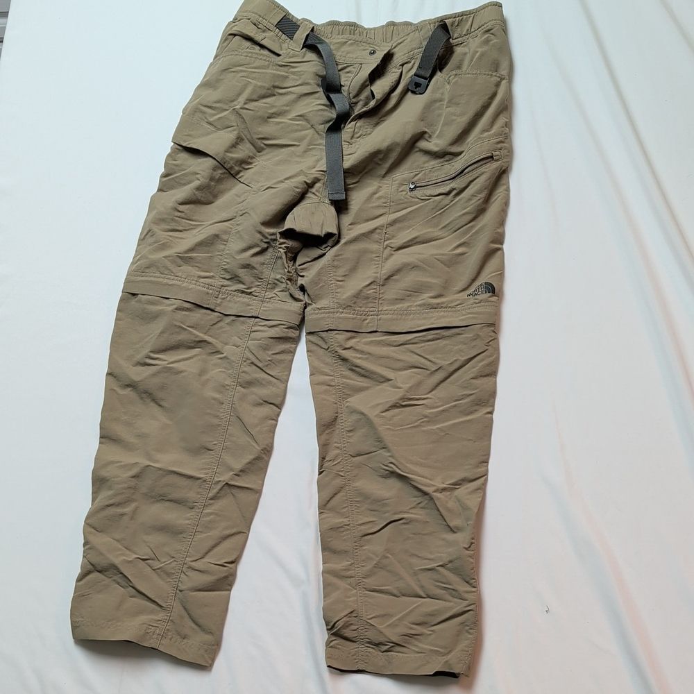 The North Face Men's Olive Convertible Cargo Pants - Size Large